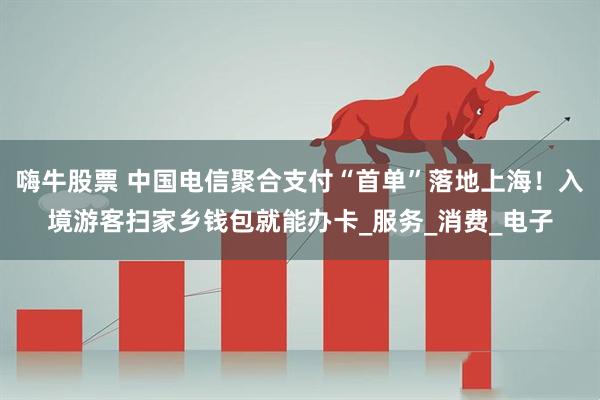 嗨牛股票 中国电信聚合支付“首单”落地上海！入境游客扫家乡钱包就能办卡_服务_消费_电子